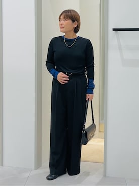 「THE SHOP TK （ザ ショップ ティーケー ）のオブリックトゥパンプス（パンプス）」を使った、タナさん（レディース・155cm）の秋コーディネート