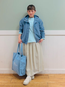「DRESKIP（ドレスキップ）のアイテム（ブルゾン）」を使った、タナさん（骨格ウェーブ・レディース・155cm）の春コーディネート