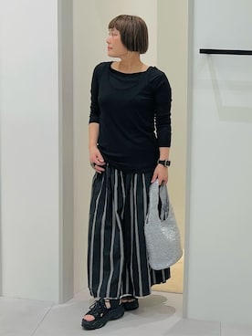 「THE SHOP TK （ザ ショップ ティーケー ）のアイテム（スカート）」を使った、タナさん（レディース・155cm）の春コーディネート