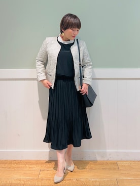 「DRESKIP（ドレスキップ）のアイテム（パンプス）」を使った、タナさん（骨格ウェーブ・レディース・155cm）の冬コーディネート