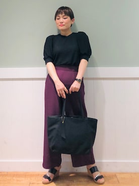 「DRESKIP（ドレスキップ）のアイテム（サンダル）」を使った、タナさん（レディース・155cm）の夏コーディネート
