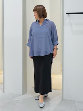 「アイテム（パンプス）」を使った、タナさん（レディース・155cm）の夏コーディネート
