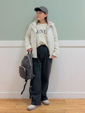 「DRESKIP（ドレスキップ）のアイテム（ブルゾン）」を使った、タナさん（骨格ウェーブ・レディース・155cm）の秋コーディネート