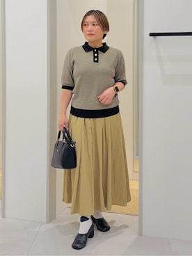 「COCUE（コキュ）のアイテム」を使った、タナさん（レディース・155cm）の春コーディネート