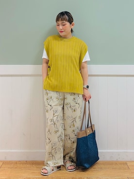 「DRESKIP（ドレスキップ）のアイテム（その他トップス）」を使った、タナさん（骨格ウェーブ・レディース・155cm）の春コーディネート