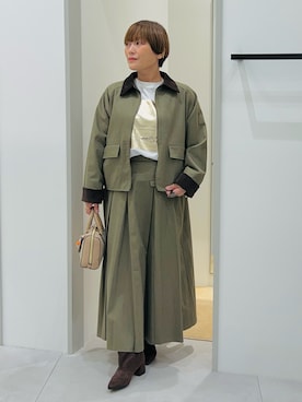 「アイテム（ブルゾン）」を使った、タナさん（レディース・155cm）の秋コーディネート