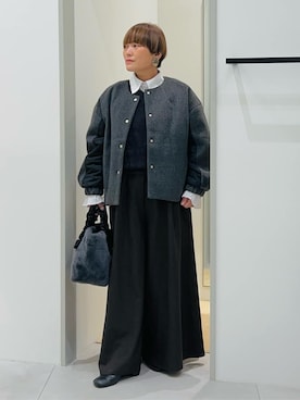 「THE SHOP TK （ザ ショップ ティーケー ）のオブリックトゥパンプス（パンプス）」を使った、タナさん（レディース・155cm）の秋コーディネート