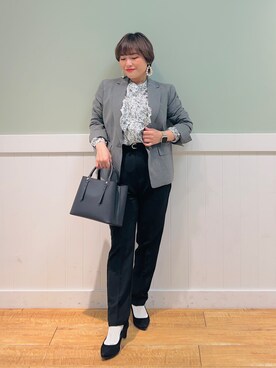「ほめられ本命コーデ」｜「アイテム（パンプス）」を使った、タナさん（レディース・155cm）の冬コーディネート