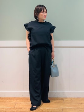 「SHOO・LA・RUE（シューラルー）の◆【入卒/消臭/耐滑】ポインテッドヒールパンプス（パンプス）」を使った、タナさん（レディース・155cm）の夏コーディネート