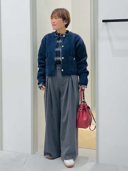 セール】【即戦力】ベロアフェザーカーディガン（カーディガン/ボレロ