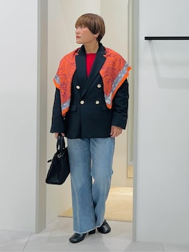 「THE SHOP TK （ザ ショップ ティーケー ）のオブリックトゥパンプス（パンプス）」を使った、タナさん（レディース・155cm）の秋コーディネート