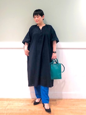 「DRESKIP（ドレスキップ）のアイテム（パンプス）」を使った、タナさん（レディース・155cm）の夏コーディネート