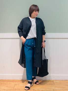 「DRESKIP（ドレスキップ）のアイテム（バッグ）」を使った、タナさん（レディース・155cm）の春コーディネート