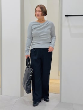 「THE SHOP TK （ザ ショップ ティーケー ）のアイテム（ショルダーバッグ）」を使った、タナさん（レディース・155cm）の秋コーディネート