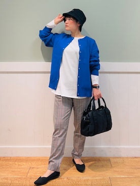 「DRESKIP（ドレスキップ）のアイテム（バッグ）」を使った、タナさん（レディース・155cm）の夏コーディネート