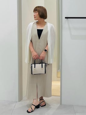 「THE SHOP TK （ザ ショップ ティーケー ）のアイテム（タンクトップ）」を使った、タナさん（レディース・155cm）の春コーディネート