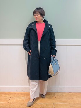 「DRESKIP（ドレスキップ）のアイテム（その他アウター）」を使った、タナさん（レディース・155cm）の冬コーディネート