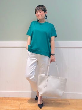 「DRESKIP（ドレスキップ）のアイテム（パンプス）」を使った、タナさん（レディース・155cm）の夏コーディネート