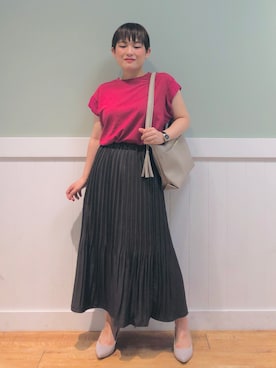 「DRESKIP（ドレスキップ）のアイテム（パンプス）」を使った、タナさん（レディース・155cm）の夏コーディネート