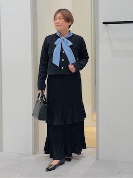 「COCUE（コキュ）のアイテム」を使った、タナさん（レディース・155cm）の冬コーディネート