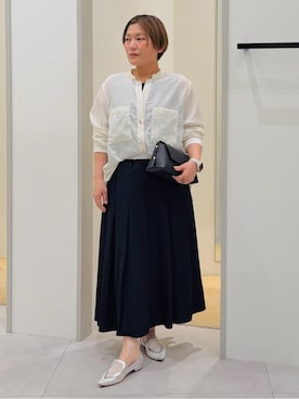 「smart pink（スマートピンク）のアイテム」を使った、タナさん（レディース・155cm）の春コーディネート