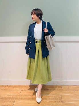 「ほめられ本命コーデ」｜「アイテム（パンプス）」を使った、タナさん（レディース・155cm）の冬コーディネート