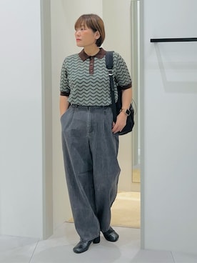 「THE SHOP TK （ザ ショップ ティーケー ）のオブリックトゥパンプス（パンプス）」を使った、タナさん（レディース・155cm）の夏コーディネート