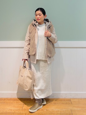 「DRESKIP（ドレスキップ）のアイテム（ジャケット/アウター）」を使った、タナさん（骨格ウェーブ・レディース・155cm）の秋コーディネート