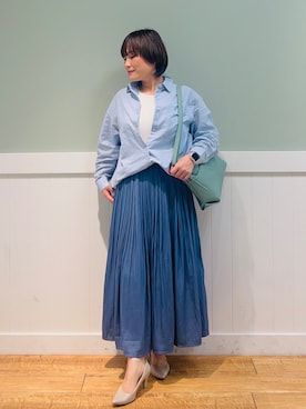 「DRESKIP（ドレスキップ）のアイテム（パンプス）」を使った、タナさん（骨格ウェーブ・レディース・155cm）の春コーディネート