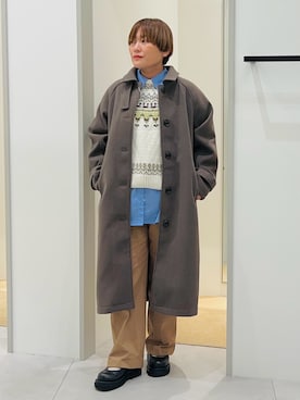 「アイテム（その他アウター）」を使った、タナさん（レディース・155cm）の秋コーディネート