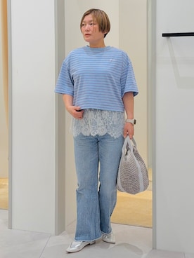 「THE SHOP TK （ザ ショップ ティーケー ）のアイテム」を使った、タナさん（レディース・155cm）の春コーディネート