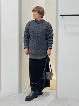 「THE SHOP TK （ザ ショップ ティーケー ）のアイテム」を使った、タナさん（レディース・155cm）の秋コーディネート