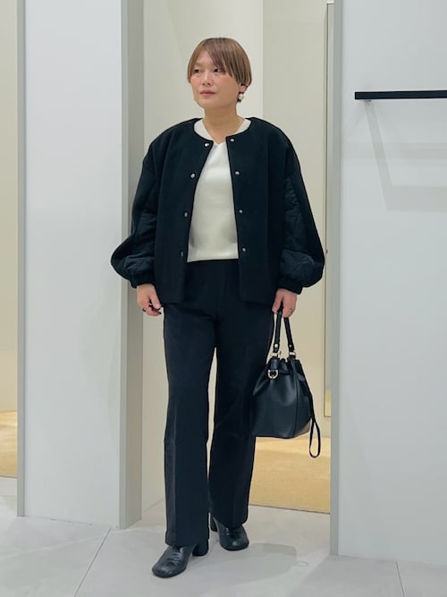 セール】前後で印象が変わる ドッキングノーカラージャケット（ノー