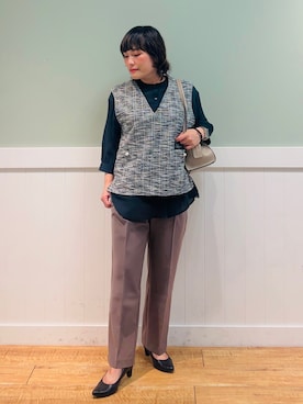 「SHOO・LA・RUE（シューラルー）のアイテム（ハンドバッグ）」を使った、タナさん（レディース・155cm）の夏コーディネート