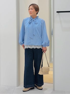 「THE SHOP TK （ザ ショップ ティーケー ）のアイテム」を使った、タナさん（レディース・155cm）の春コーディネート