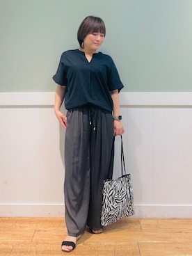 「DRESKIP（ドレスキップ）のアイテム（バッグ）」を使った、タナさん（レディース・155cm）の春コーディネート