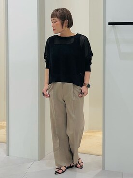 「THE SHOP TK （ザ ショップ ティーケー ）のアイテム（タンクトップ）」を使った、タナさん（レディース・155cm）の春コーディネート