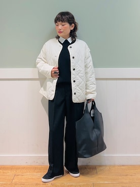 「DRESKIP（ドレスキップ）のアイテム（ブルゾン）」を使った、タナさん（骨格ウェーブ・レディース・155cm）の秋コーディネート
