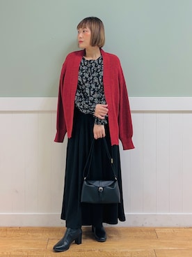「SHOO・LA・RUE（シューラルー）のアイテム」を使った、タナさん（レディース・155cm）の秋コーディネート