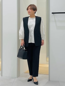 「THE SHOP TK （ザ ショップ ティーケー ）のローヒールベーシックパンプス（パンプス）」を使った、タナさん（レディース・155cm）の冬コーディネート