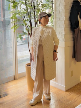 「grove（グローブ）のアイテム（その他アウター）」を使った、タナさん（骨格ウェーブ・レディース・155cm）の秋コーディネート