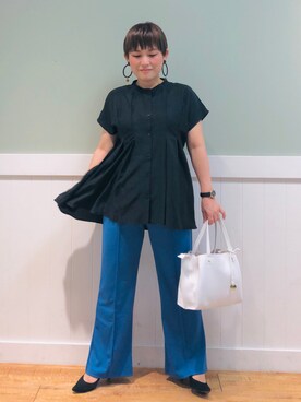 「DRESKIP（ドレスキップ）のアイテム（パンプス）」を使った、タナさん（レディース・155cm）の夏コーディネート