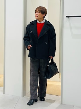 「アイテム（パンプス）」を使った、タナさん（レディース・155cm）の冬コーディネート