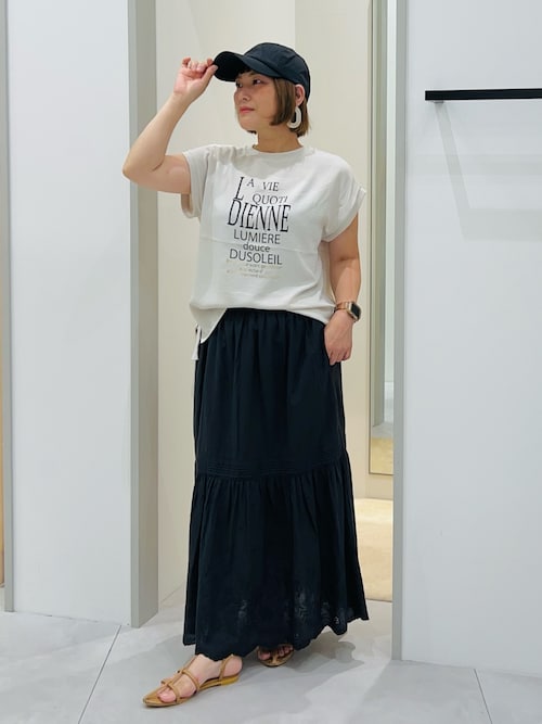 THE SHOP TK スカート スカラップ刺繍スカート「洗濯機OK」 : ZOZOTOWN