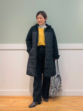 「DRESKIP（ドレスキップ）のアイテム（その他アウター）」を使った、タナさん（レディース・155cm）の冬コーディネート