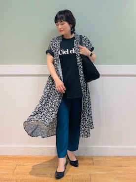 「SHOO・LA・RUE（シューラルー）の◆【入卒/消臭/耐滑】ポインテッドヒールパンプス（パンプス）」を使った、タナさん（レディース・155cm）の夏コーディネート