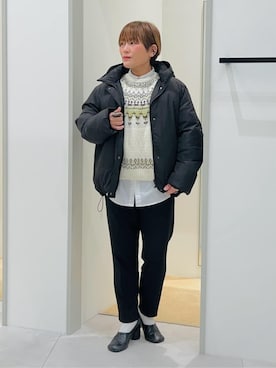 「THE SHOP TK （ザ ショップ ティーケー ）のオブリックトゥパンプス（パンプス）」を使った、タナさん（レディース・155cm）の秋コーディネート