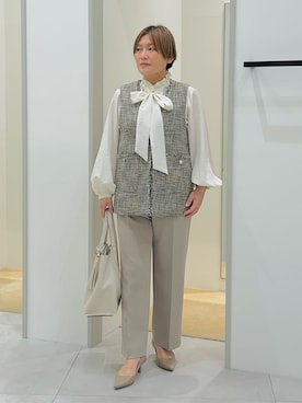 「THE SHOP TK （ザ ショップ ティーケー ）のローヒールベーシックパンプス（パンプス）」を使った、タナさん（レディース・155cm）の冬コーディネート