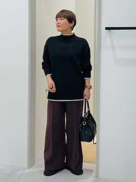 「アイテム（ドレスシューズ）」を使った、タナさん（レディース・155cm）の秋コーディネート