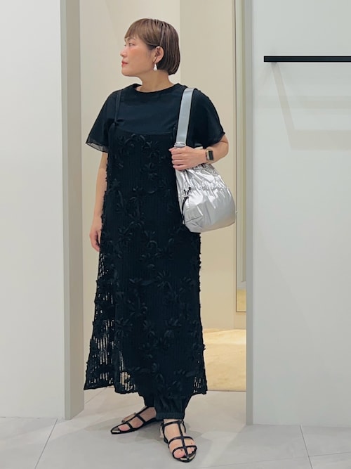 ワンピース kameleon*size90 ロングワンピース .-- JOGGIB-A （ダークグリーン） -MANGO